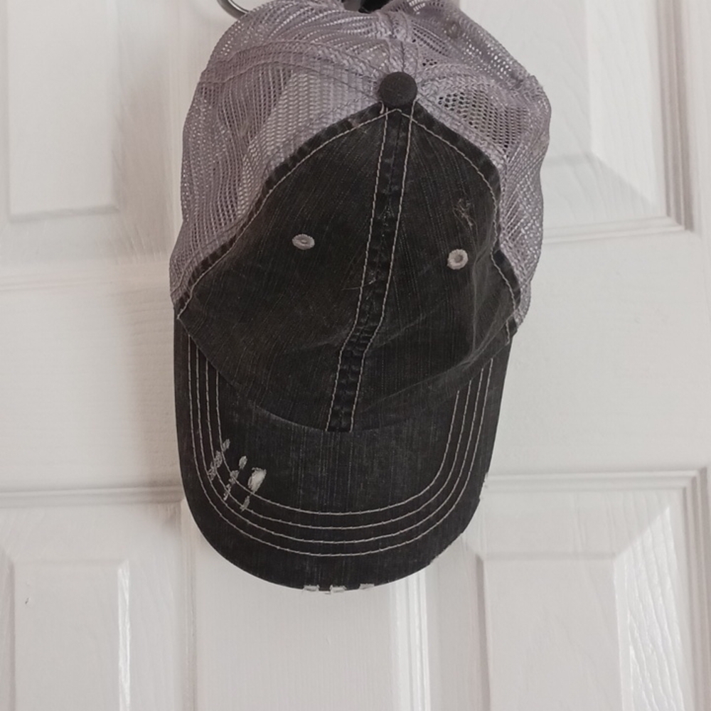 Frayed Flower Baseball Hat
